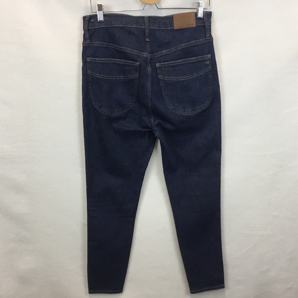 Madewell 10" High-Rise Skinny Crop Macarthur Wash Exposed Zip Edition - Picture 2 of 13